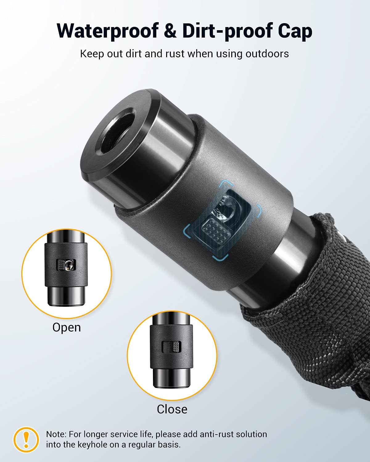 Bike Lock, Sportneer 8mm Thicker Bicycle Chain Lock Heavy Duty Anti-Theft 3.2 FT Bicycle Locks with Keys Anti-Cut High Security Bike Chain Lock for Scooter Mountain Bike : Sports & Outdoors