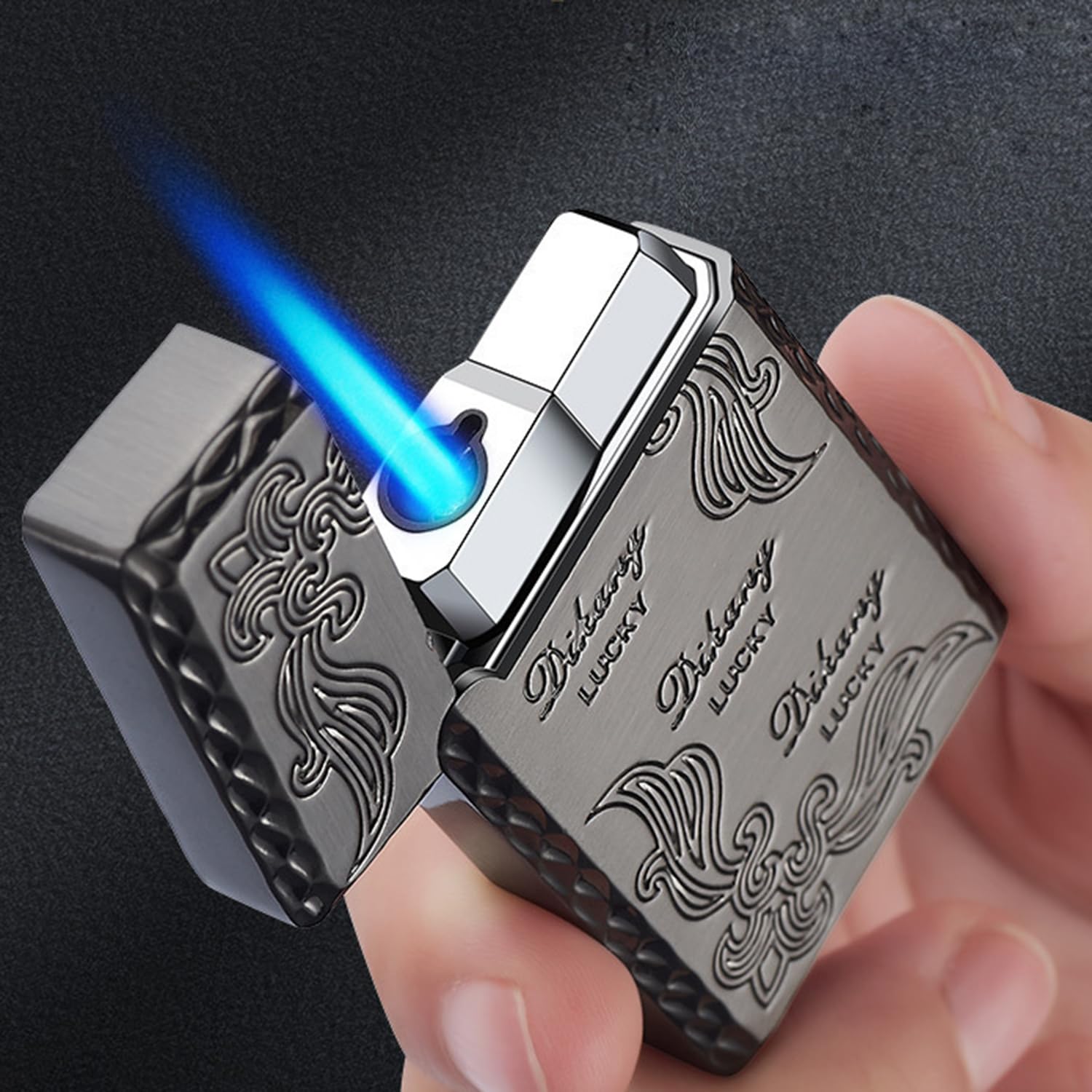 2 Pack Torch Lighters Butane Refillable Adjustable Jet Flame Torch Lighter, Windproof - Image 3
