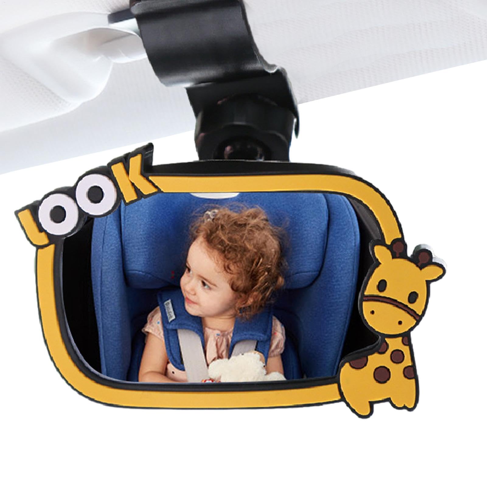Espejos de asiento trasero para bebé,Espejos retrovisores para bebé Espejos | Monitor de seguridad de espejos retrovisores ajustables, vista amplia d