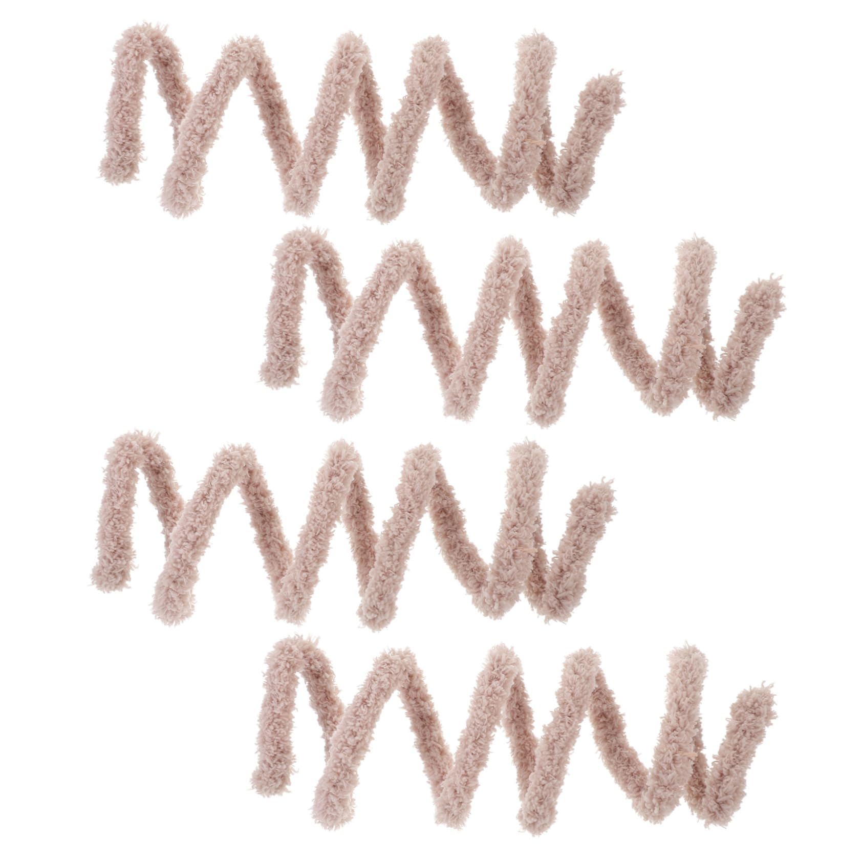 HOOTNEE 4pcs Bendable Chenille Stems for DIY Crafts Twisted Rods Soft Fluffy Material for Art Projects Safe and Creative Decoration Supplies