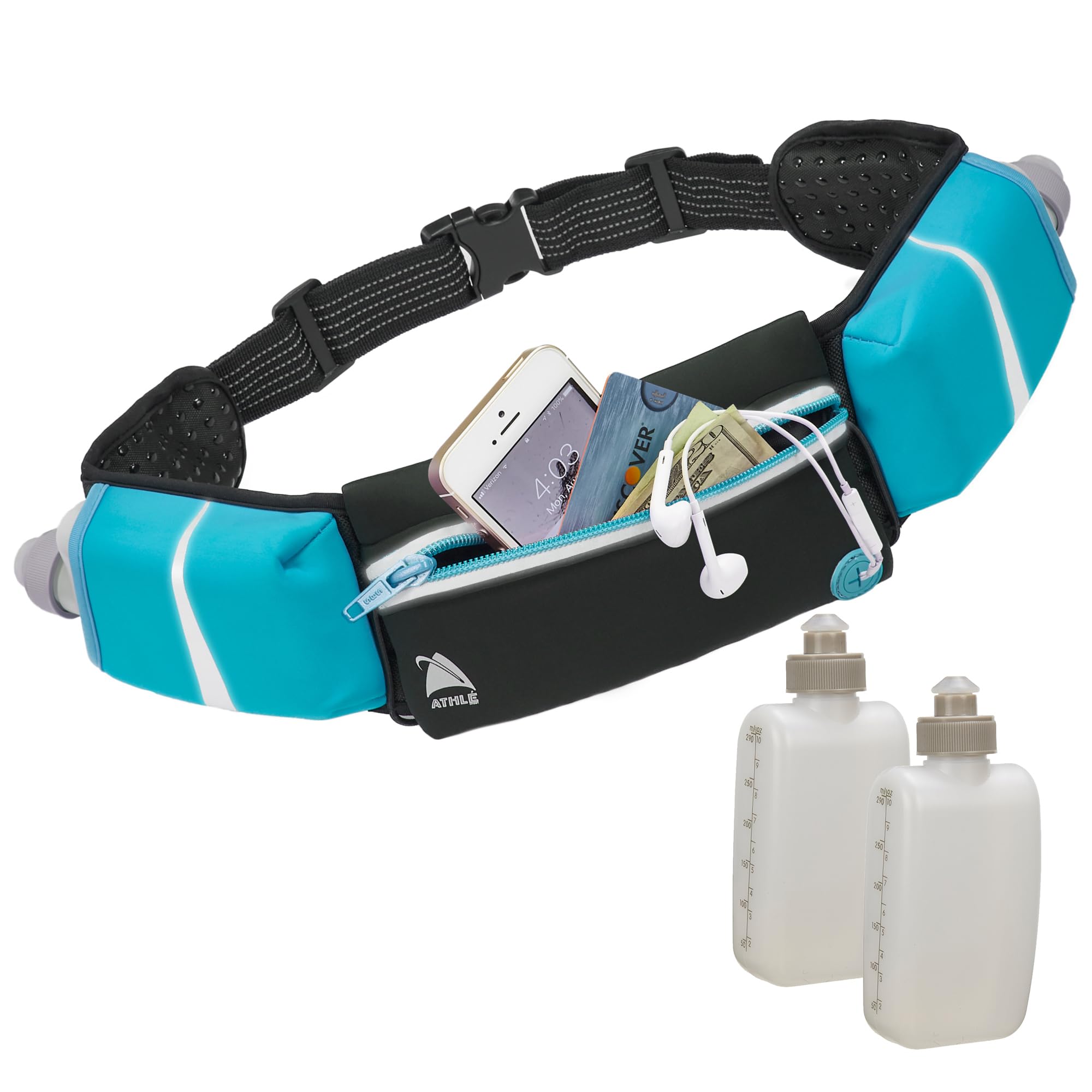 Ceinture De Course Multifonctionnelle Avec Bouteilles D'eau, Sac Banane étanche Pour Téléphone