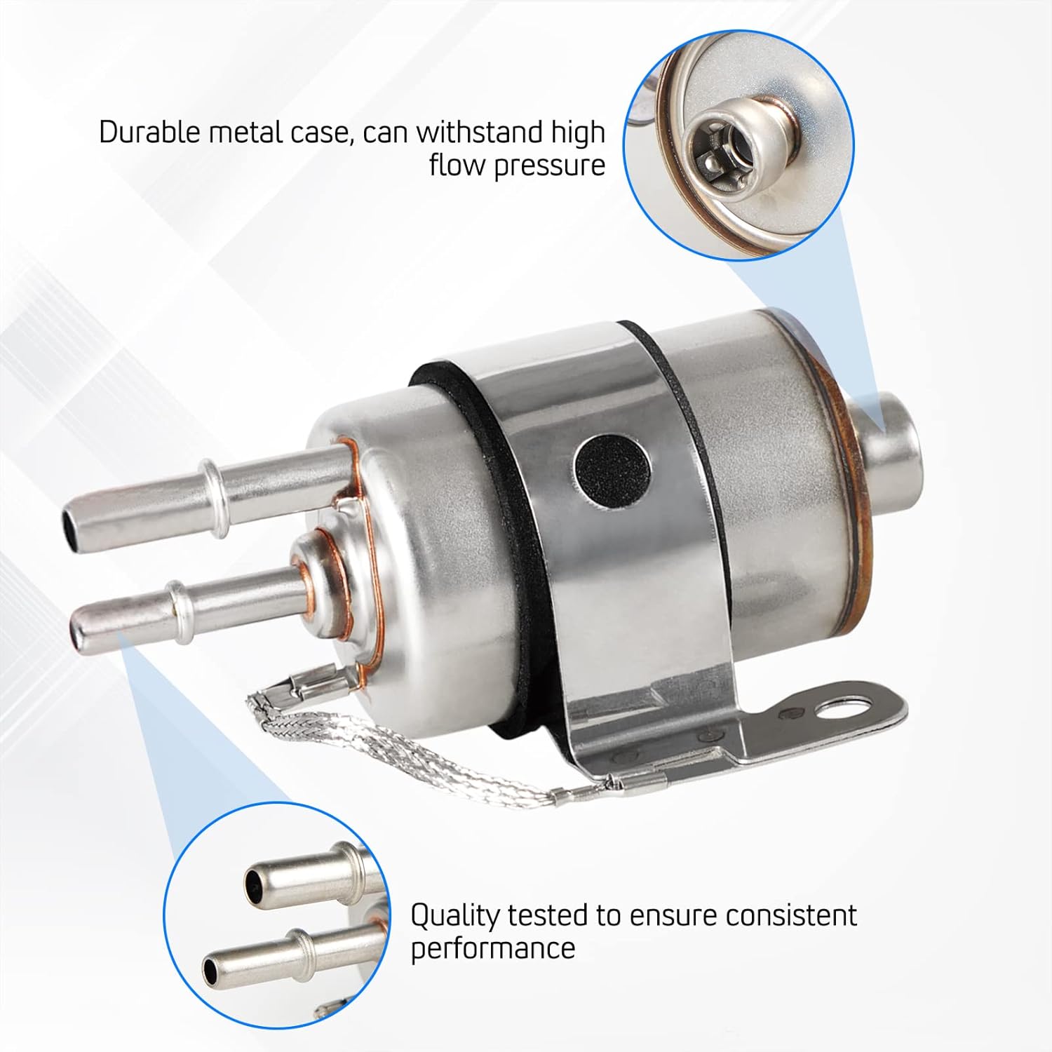 YESHMA Fuel Filter Regulator 58 PSI and Inline Fuel Pump Kit,255LPH High Pressure With Install Kit Replaces GSL392-400-939 GSL392400939 400-939