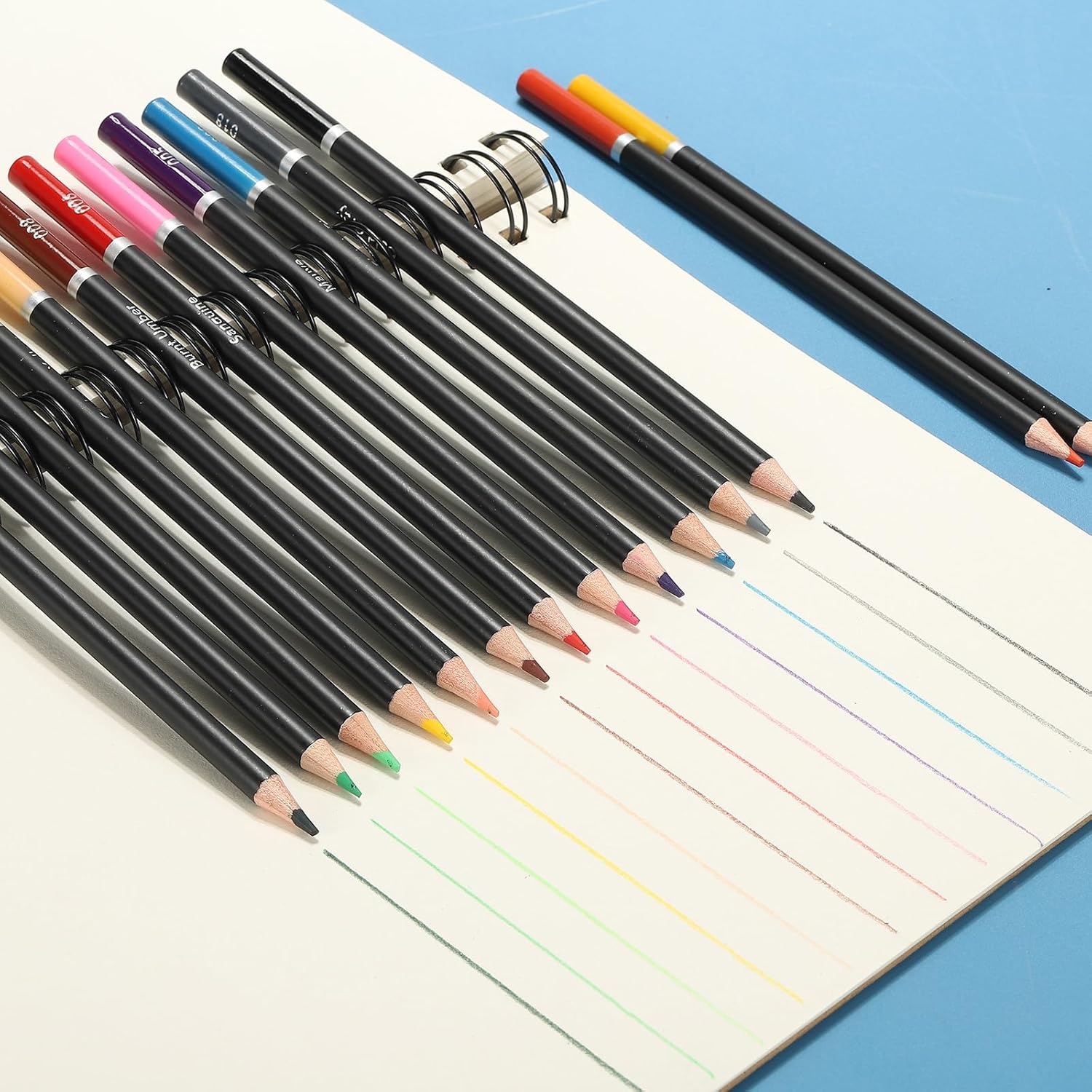 PATIKIL Colored Pencils, Brown Color Drawing Pencils with Oil-Based Cores Art Scrapbook Supplies for Adult Coloring Books Artists Beginners Drawing Sketching, 6 Pcs