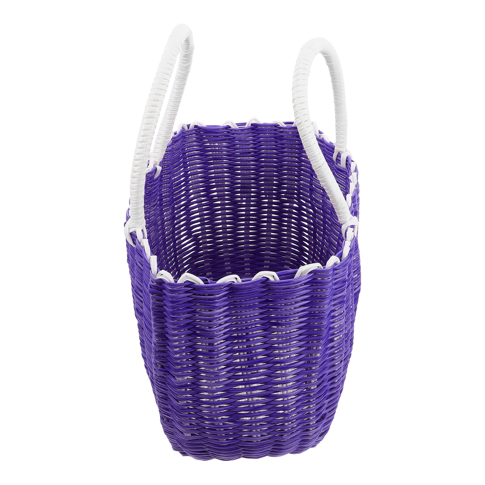 Cesta de plástico tejida para frutas y verduras, ideal para organizar tu cocina con estilo