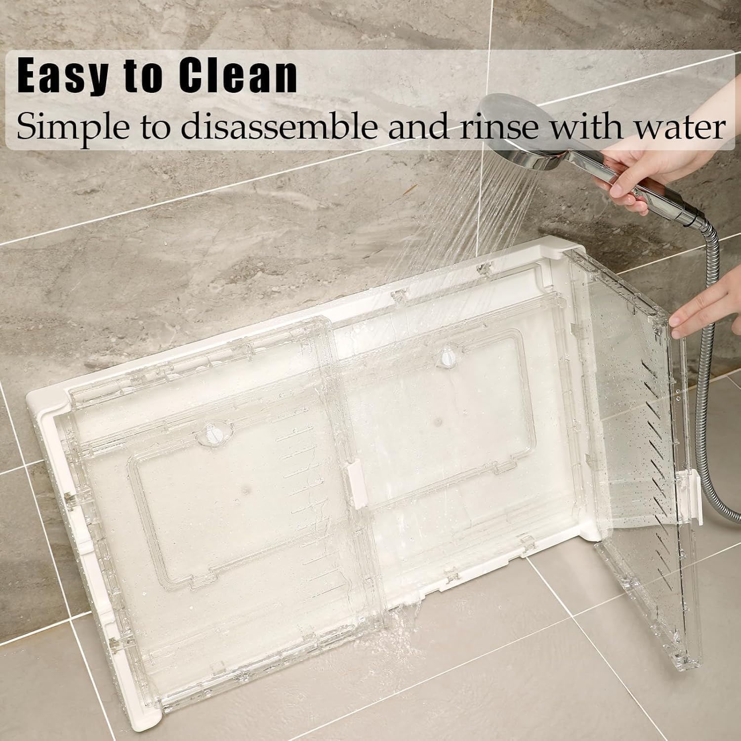 Jaula para hámster y cobayas, jaula acrílica para animales pequeños, jaula grande transparente para jerbos y hábitats, erizo, hámster enano, rata, hurón, conejo, codorniz, pájaro, extensible, apilable