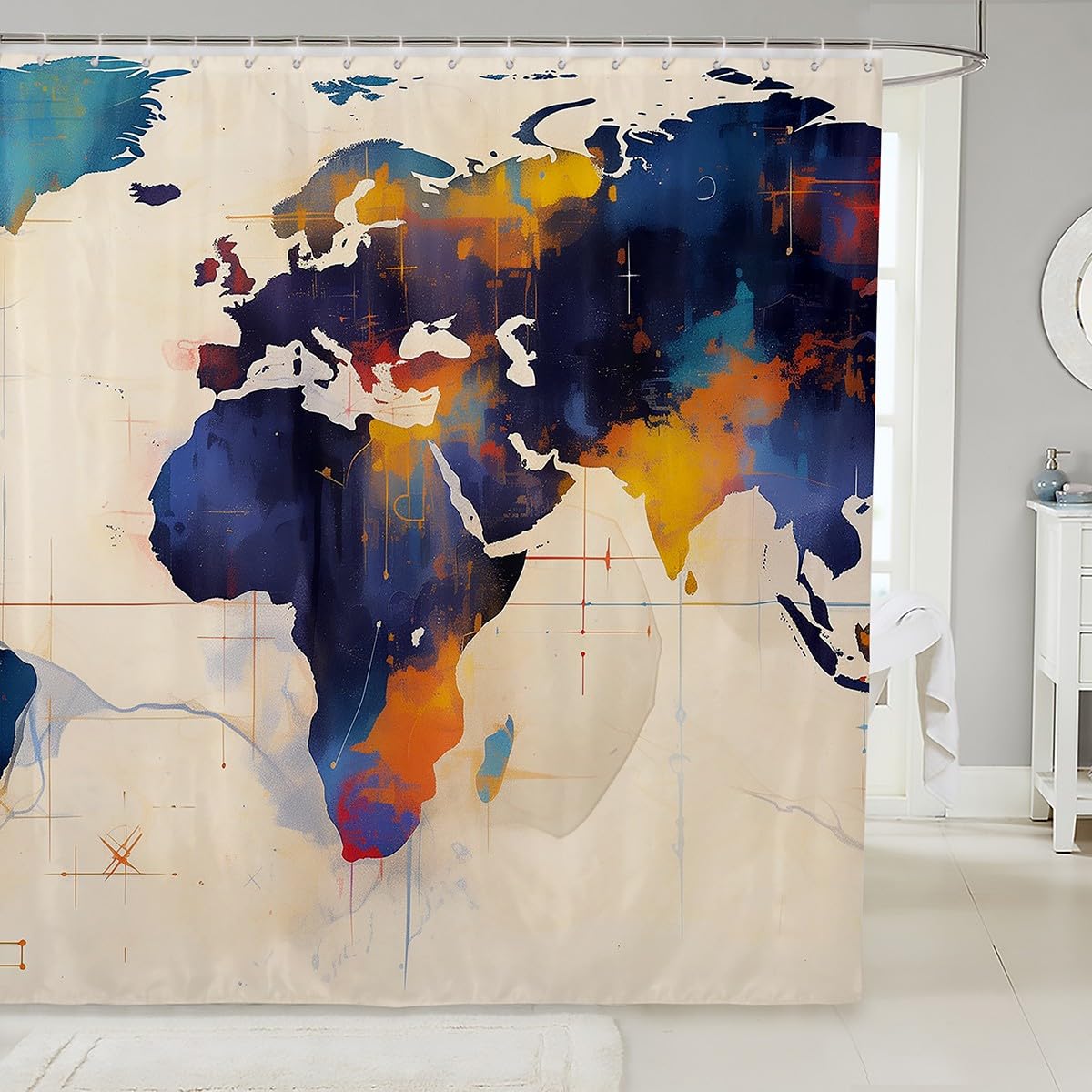 World Map Bathroom Accessories Amazon.com: Map Of The World With