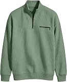 Generic Mens Mock Neck Sweatshirt Quarter Zip – Occasion