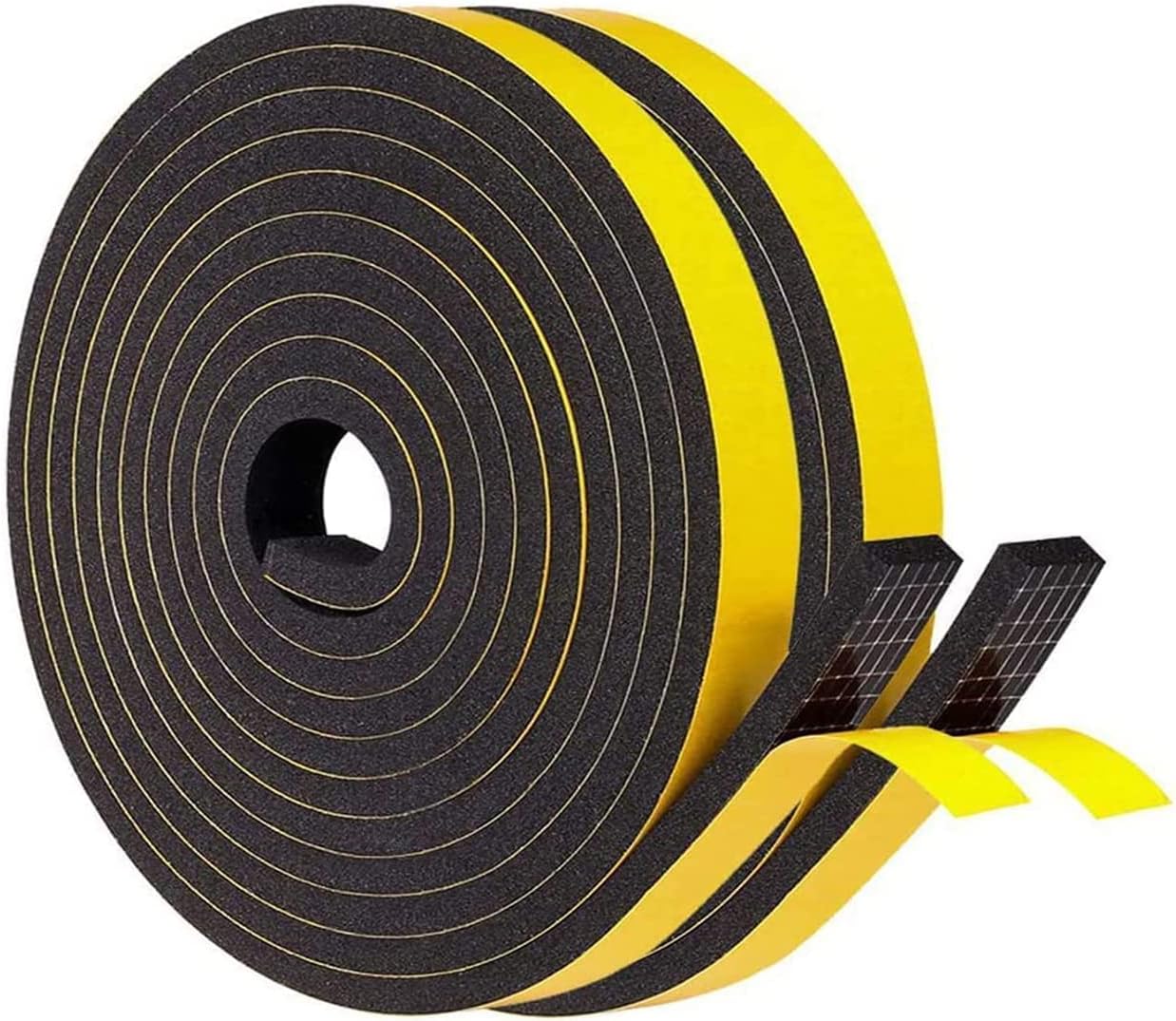 Weather Stripping Foam Tape, 10mm(W) x 6mm(T) x 8m(L) Adhesive