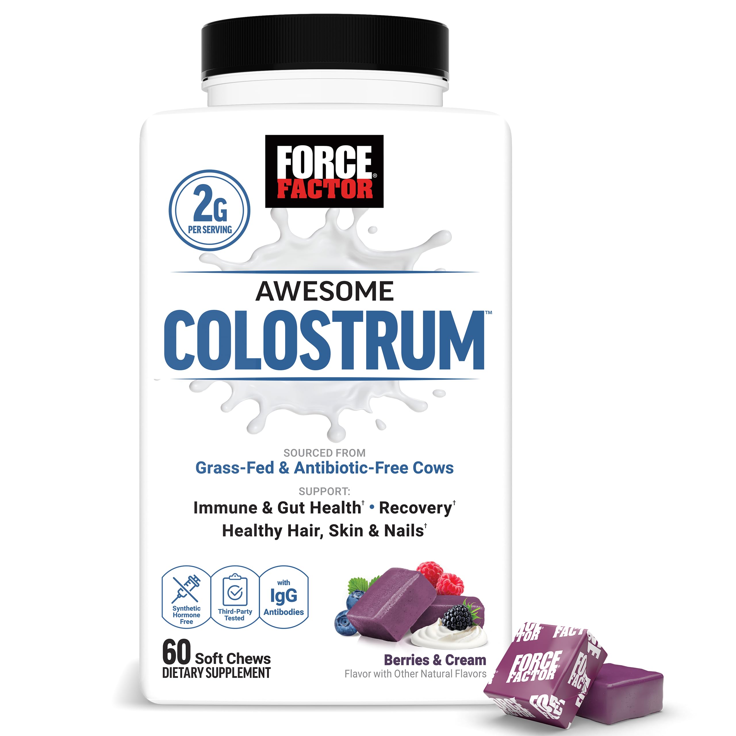 Force Factor Awesome Colostrum Supplement with Bovine Colostrum