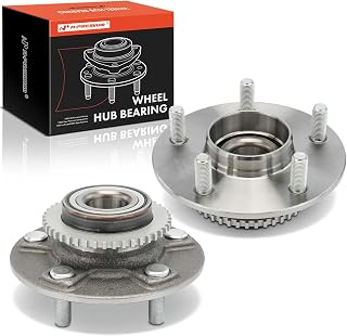 A-Premium 2 x Rear Wheel Bearing and Hub Assembly with ABS Ring & 5-Lug
