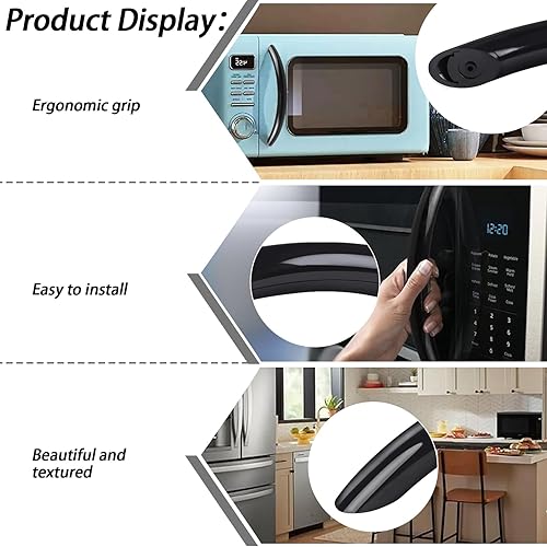 Miniatura 5 de 8169738 - Mango de microondas compatible con microondas Whirl-Pool, reemplaza a los números 8169738, 8169513, 830067, AH390101, EA390101, PS390101,