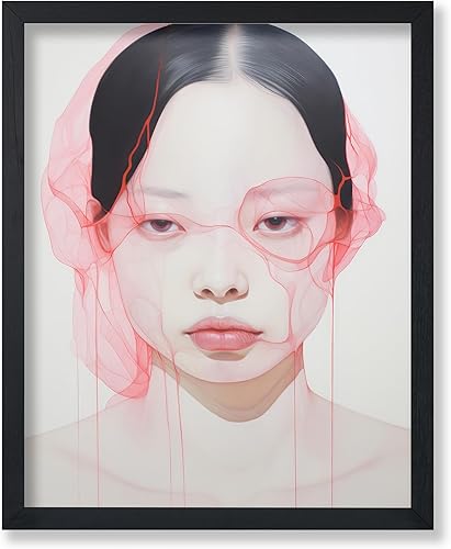 Miniatura 19 de Monem Art Póster de Cara Geométrica - Impresión de Dibujo de Líneas Retro - Arte Moderno - Arte Abstracto - Arte de Rostros - Arte Boho Elegante -