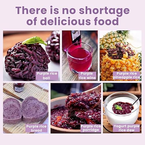 Miniatura 8 de Arroz púrpura de 1763 onzas de arroz nuevo en la temporada arroz integral arroz glutinoso morado cereales gruesos 1764oz