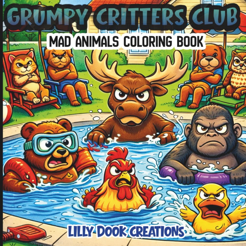 Grumpy Critters Club: Mad Animals Coloring Book