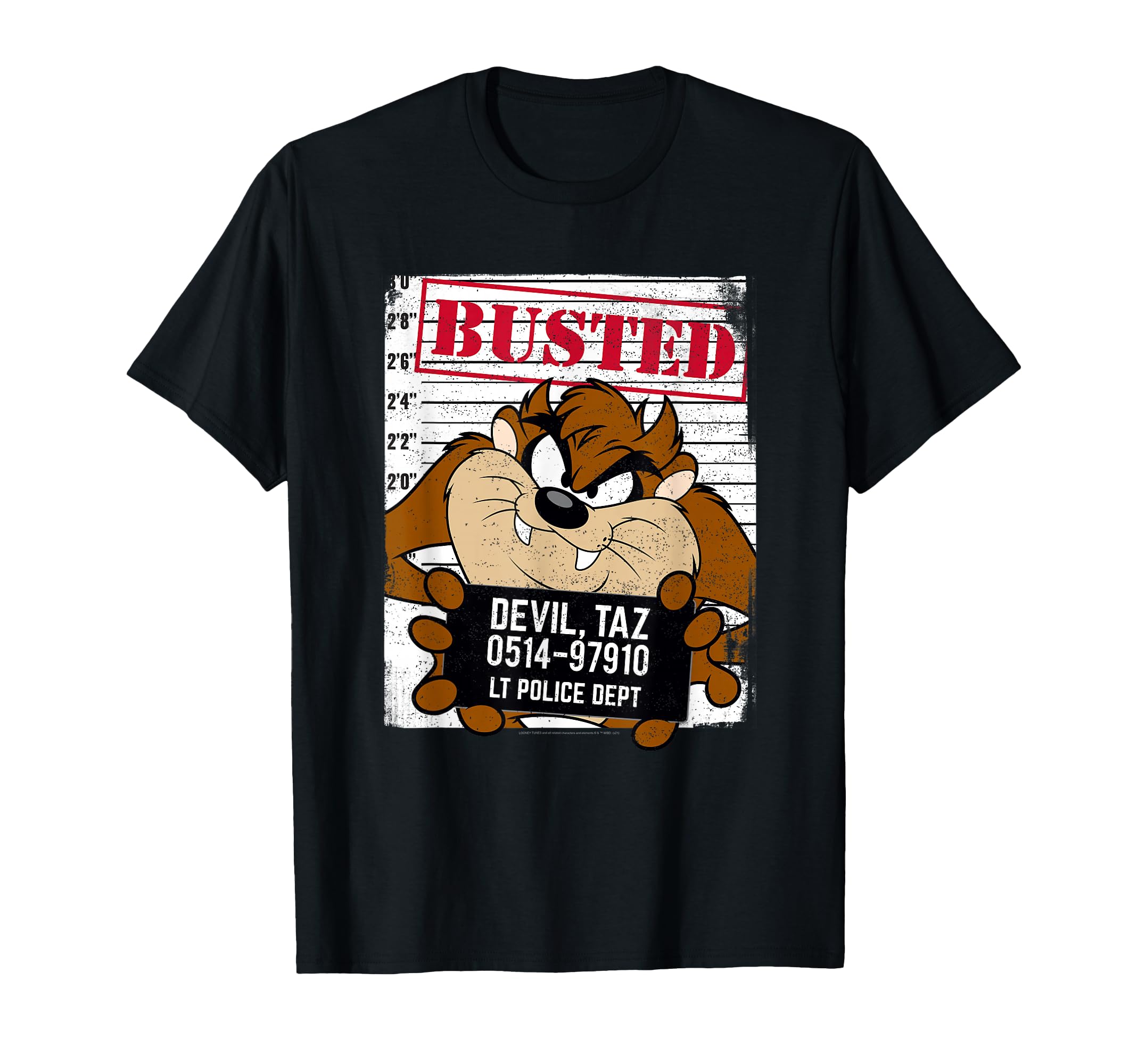 Looney Tunes TAZ Mugshot T-Shirt