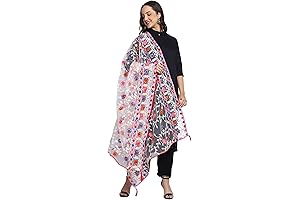 Weavers Villa Navratri Phulkari Work Dupatta