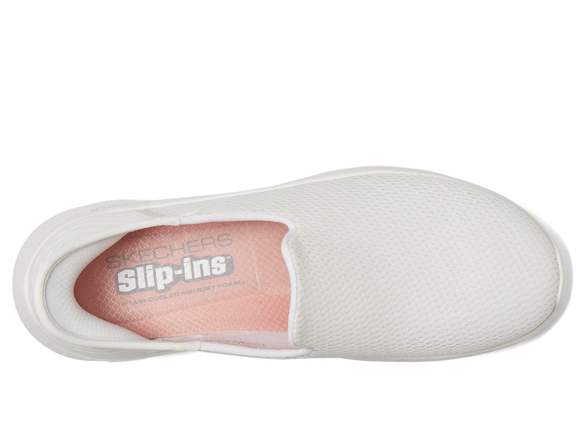 Skechers Women's Hands Free Slip-ins Go Walk Flex-Relish, Scarpe da Ginnastica Donna, Bianco Panna, 39 EU Larga