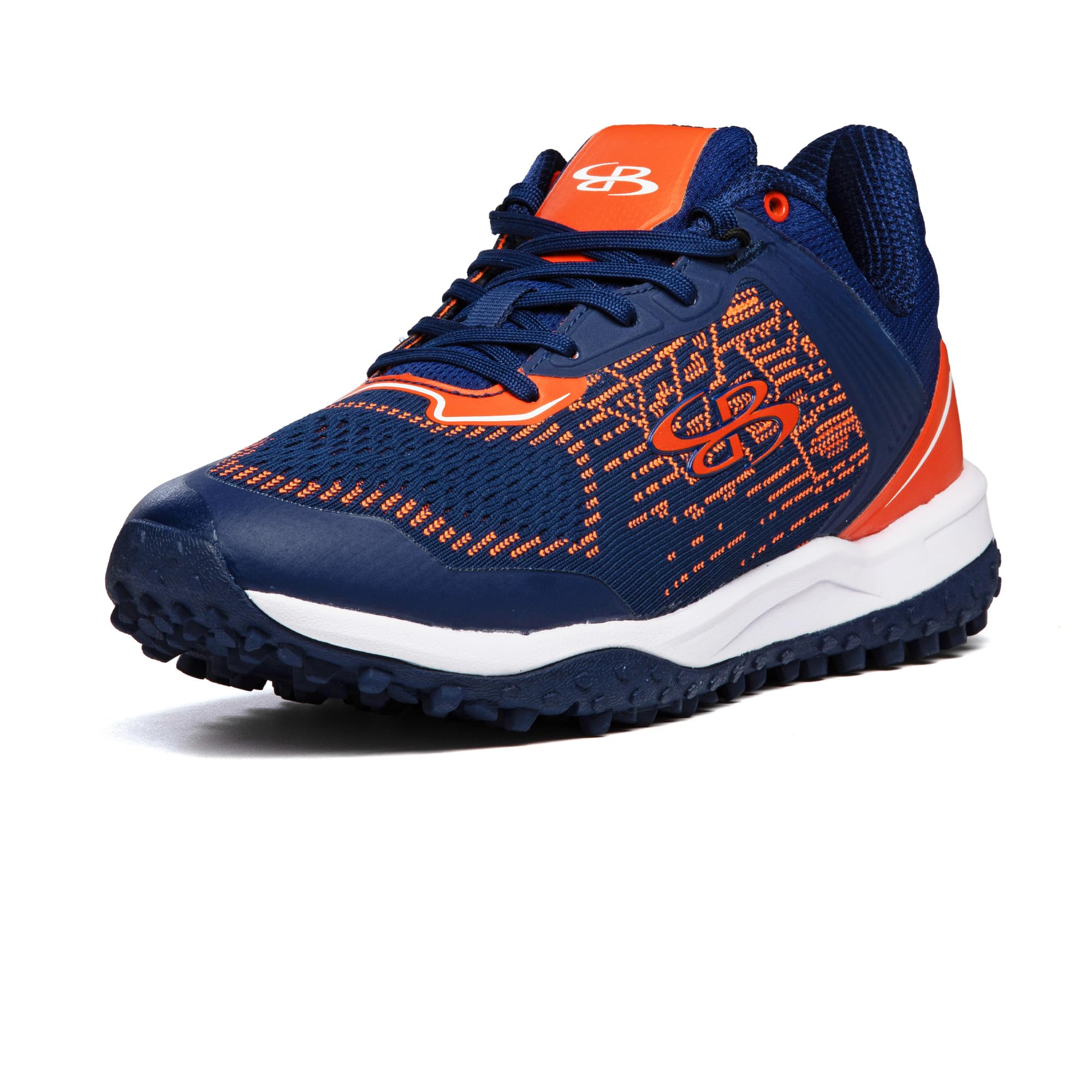 Boombah Viper Pureknit Men's Turf - Status - Navy/Orange - Size 11.5