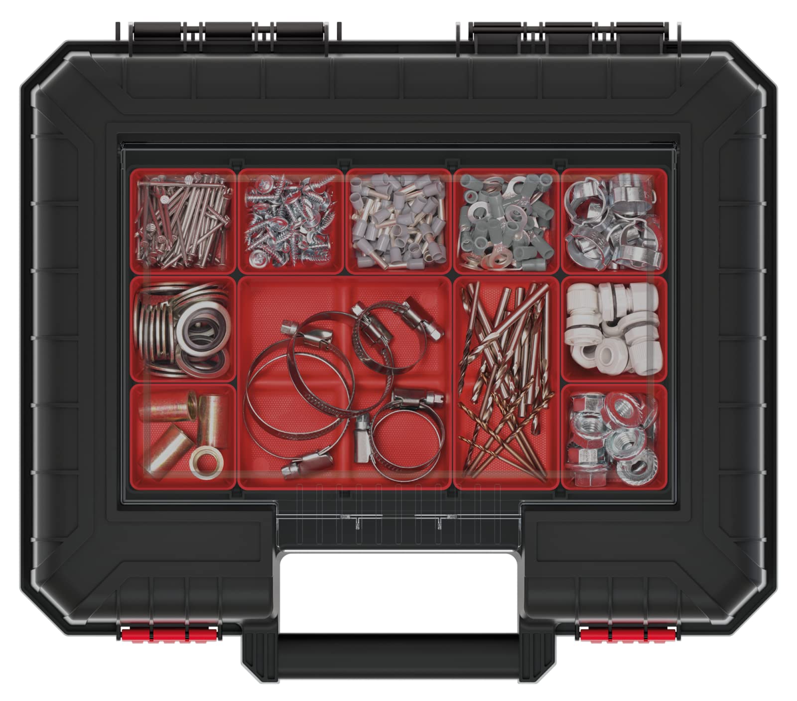 Plastic Power Tool Storage Case Empty Box Electric Drill Holder Foam Organiser Angle grinder Router Multitool storage Various Models (Model 4)