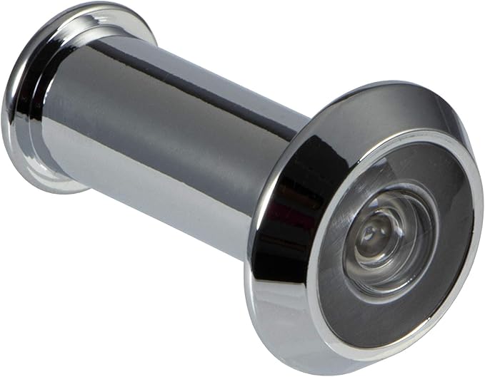 Spioncino Porta Grandangolare XFORT - Ottone Lucido, Campo Visivo 180&deg;