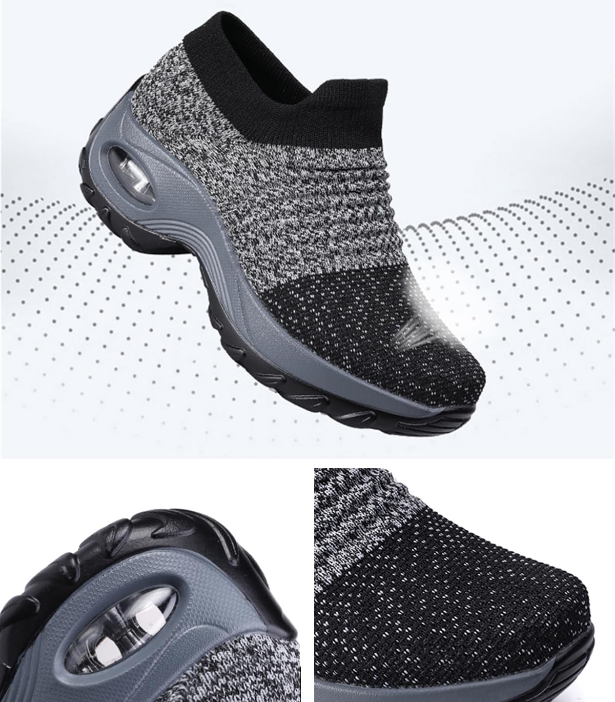 Zapatos Deportivas Mujer Trabajo Zapatillas Mesh Transpirable Ligero Correr Gimnasio Sneakers
