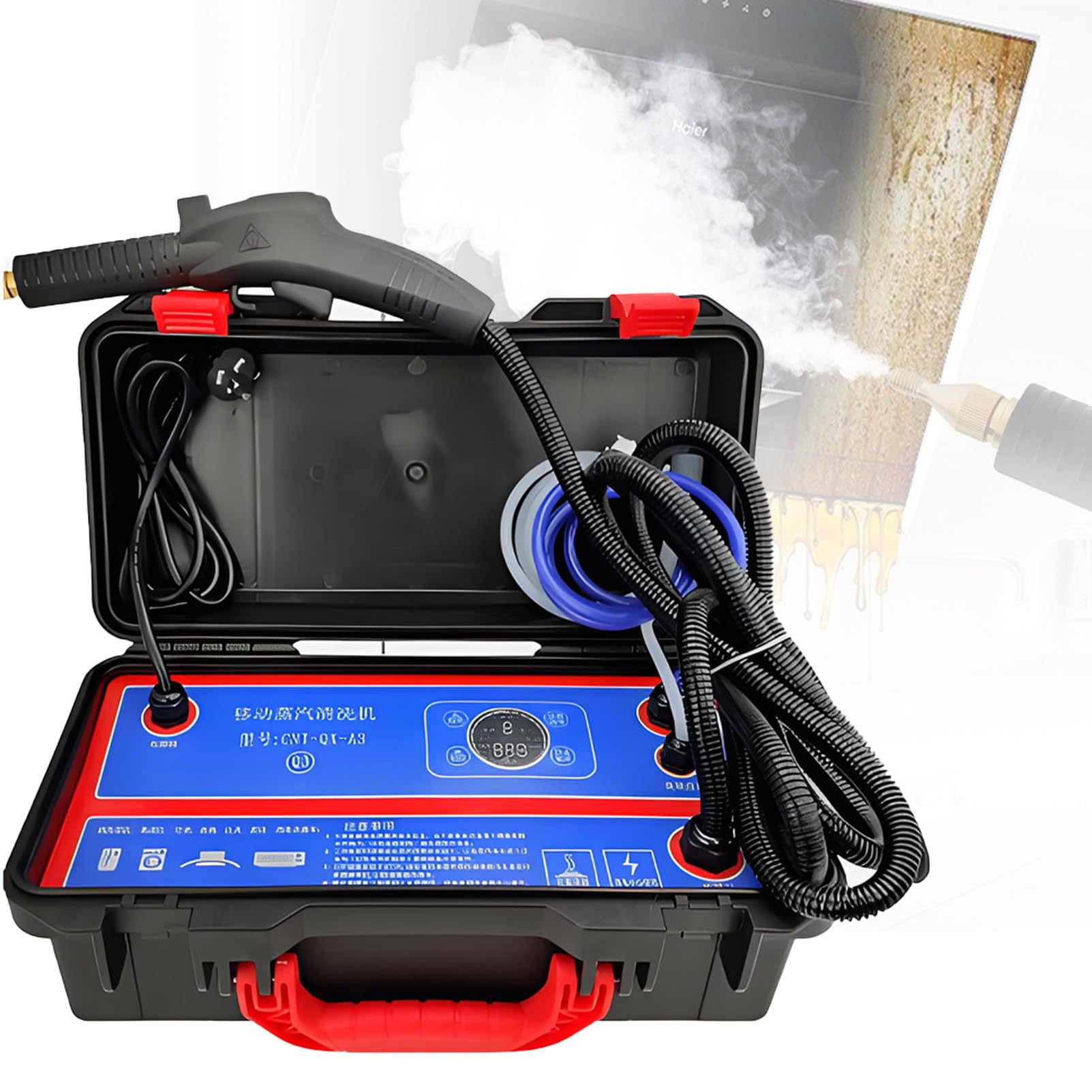 Limpiadora a vapor portátil 220V de alta presión para grasa en campanas de cocina