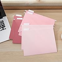 Vista 8 de Y YOMA Paquete de 6 carpetas colgantes degradadas tamaño carta, carpetas colgantes decorativas, bonitas carpetas organizadoras para archivadores