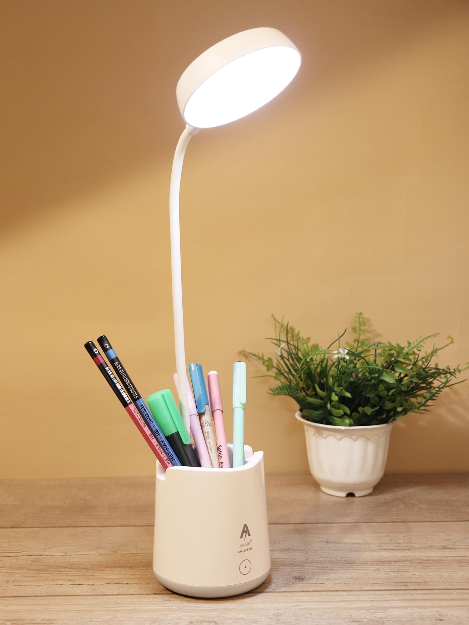 SaleOn Plastic 3 Ligting Color Mode Led Desk Lamp, Rechargeable Study Lamp, with Eye Protect, Desk Lamp with Mobile Holder, Touch Control Sensor Lamp, Foldable Adjustable Reading (2069) (B0DGLW917D) Amazon Price History, Amazon Price Tracker