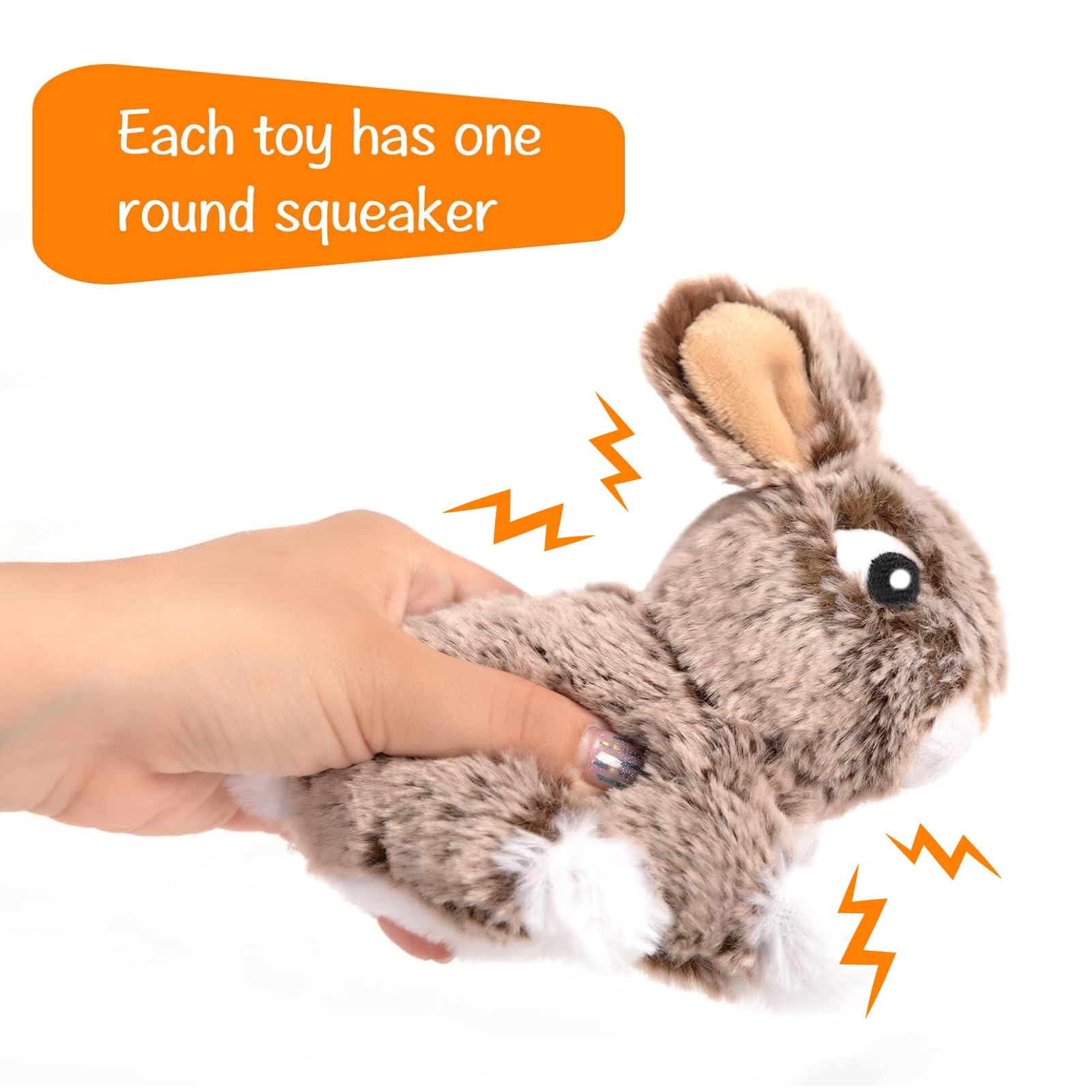 Hollypet Hide and Seek Hundespielzeug mit Quietschelement, interaktives Puzzle, Plüsch, gefüllt, für Welpen, Kaninchen und Karotten