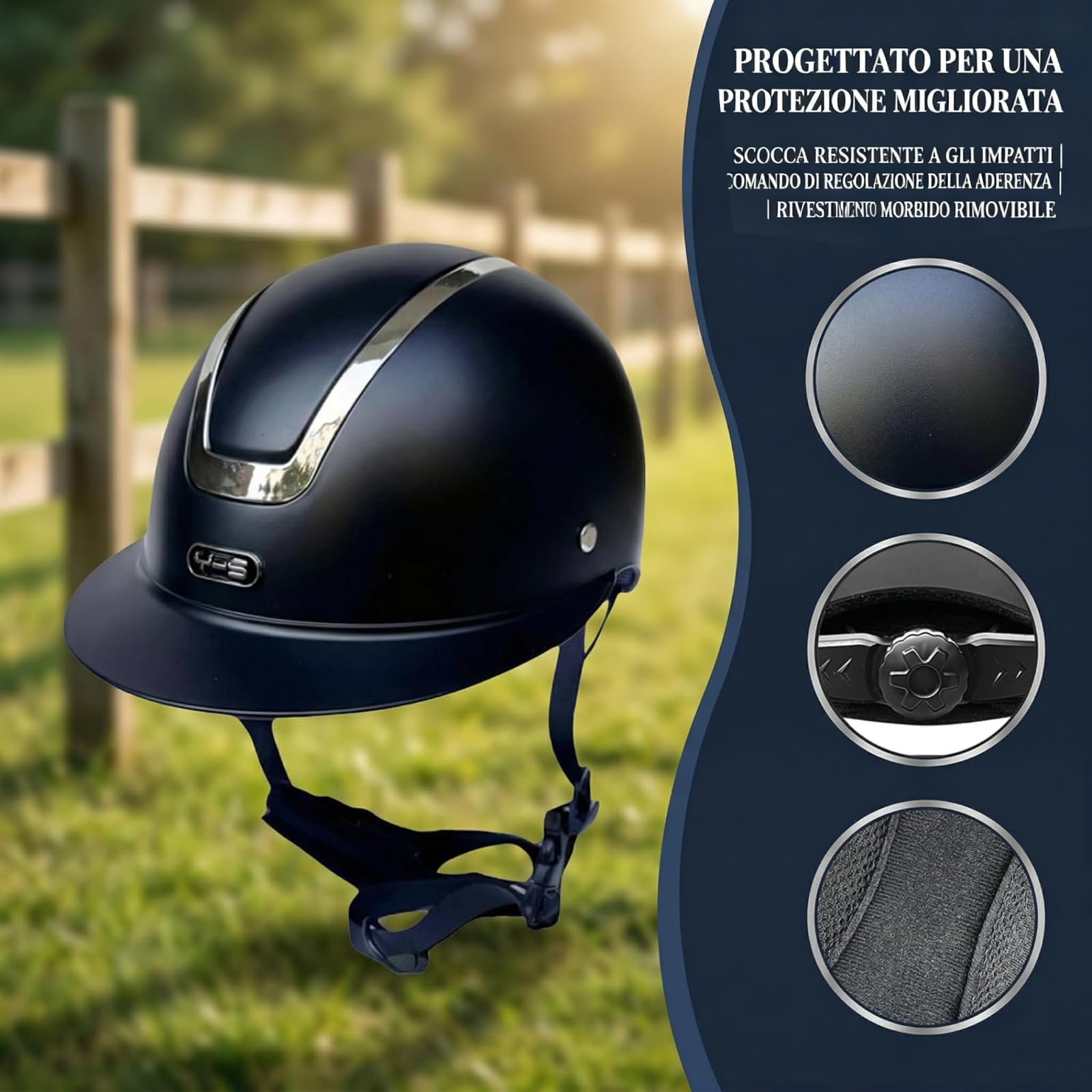 Casque d'équitation Enfants 48-52 cm Plein air Sports