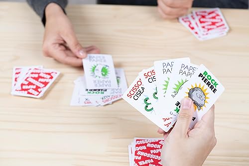 Miniatura 6 de JAX Rock Paper Scissors - Juego de cartas bilingüe - Es la versión rápida y divertida del clásico juego de tijeras de papel de rock, a partir de 4