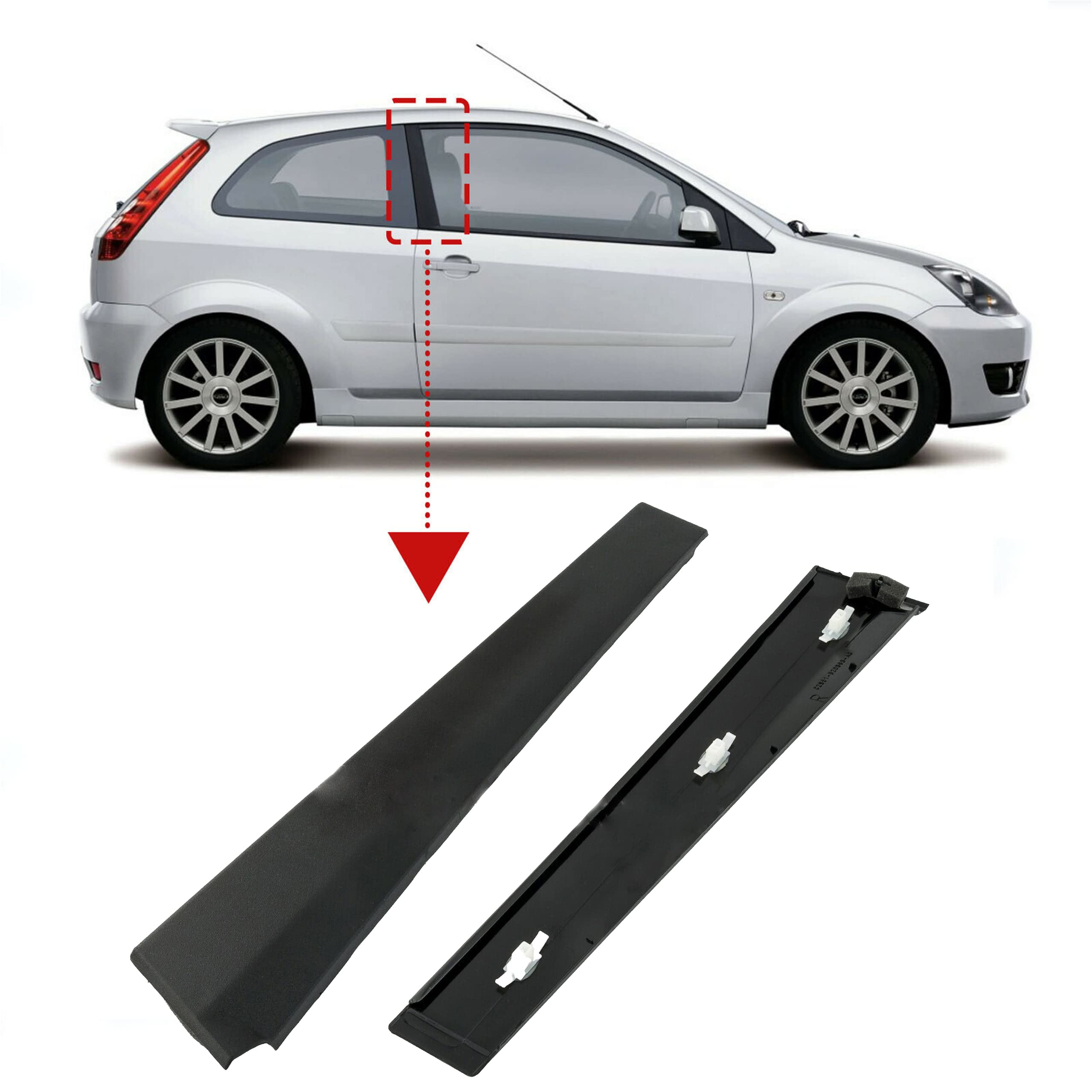 Pannello per stampaggio pilastro portiera destra per Fiesta MK6 3DR 2002-2008 1473662 (Destra)