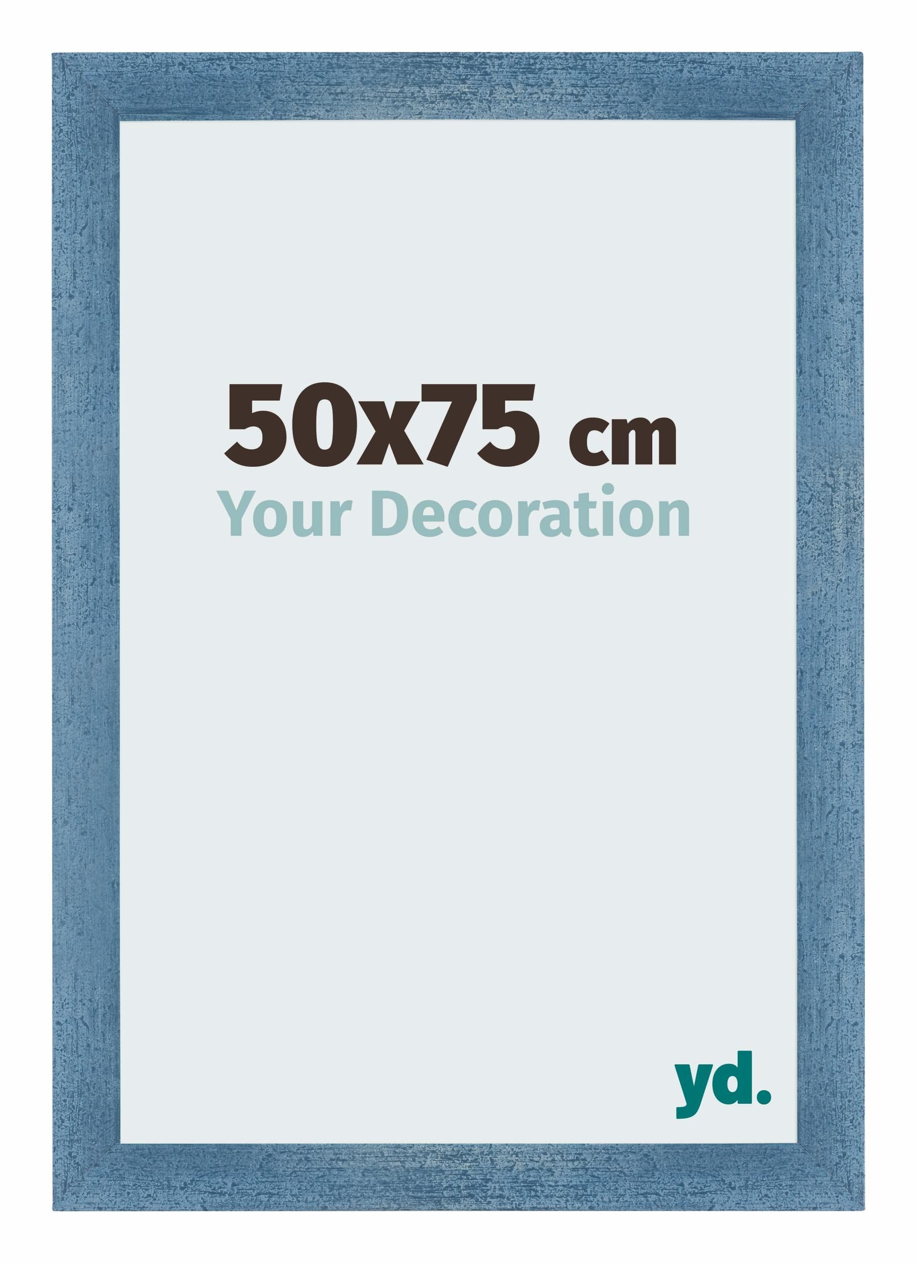 Your Decoration - Puzzle frame 50x75 - Clear Blue Swept - Puzzle frame 500-1000 Pieces - MDF Photoframe - Mura
