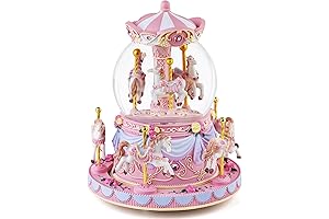 Enchanting Carousel Horse Snow Globe: A Nostalgic Melody