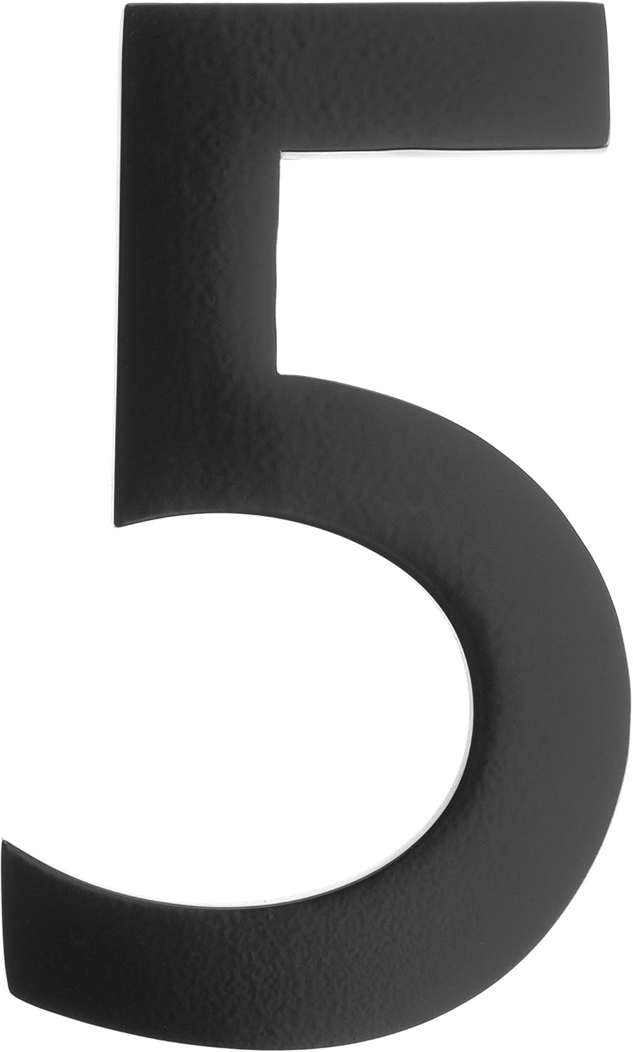 Architectural Mailboxes 3582B-5 4 inch Solid Brass Floating House Number, 1 Count (Pack of 1), Black