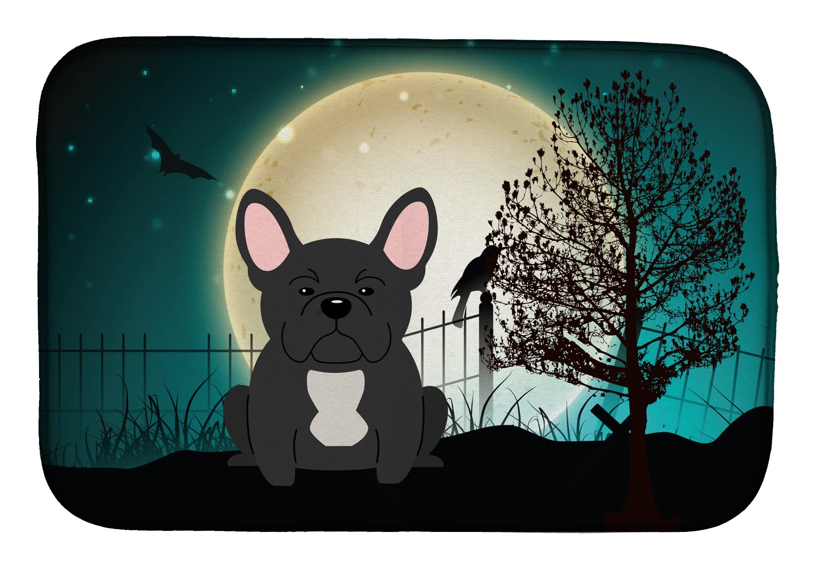 Tapis égouttoir vaisselle Halloween pour une décoration de cuisine festive