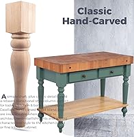 Vista 5 de Patas de mesa de granja gruesas de 16 pulgadas de alto, 3 1/2 pulgadas de ancho, 3 1/2 pulgadas de profundidad, paquete de 4 patas de muebles