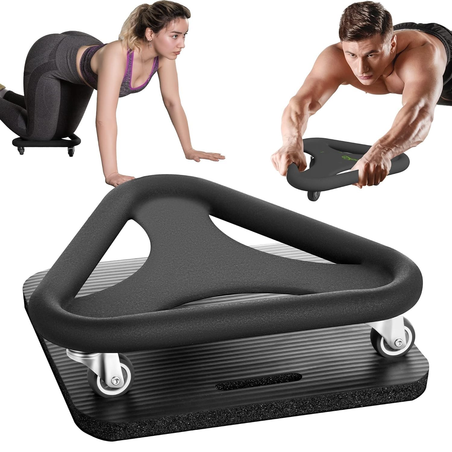 SYGNIUS Abdominal & Core Coaster Strength Workout Trainer, Ab Wheel Roller Exercise Machine with Knee Mat for Home Gym Workout Fitness (B0CNWCJHDG) Amazon Price History, Amazon Price Tracker