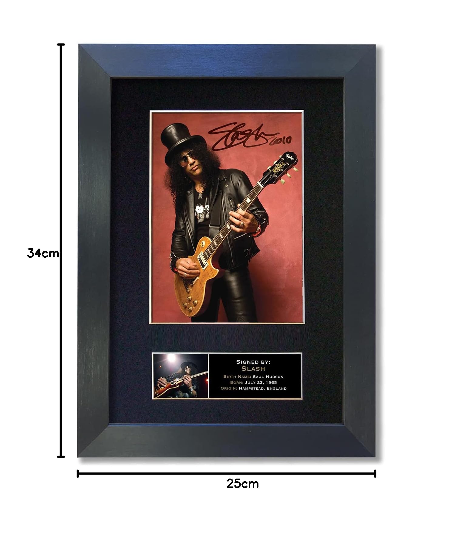 Slash Guns N Roses Signed Reproduction Autograph Mounted Photo