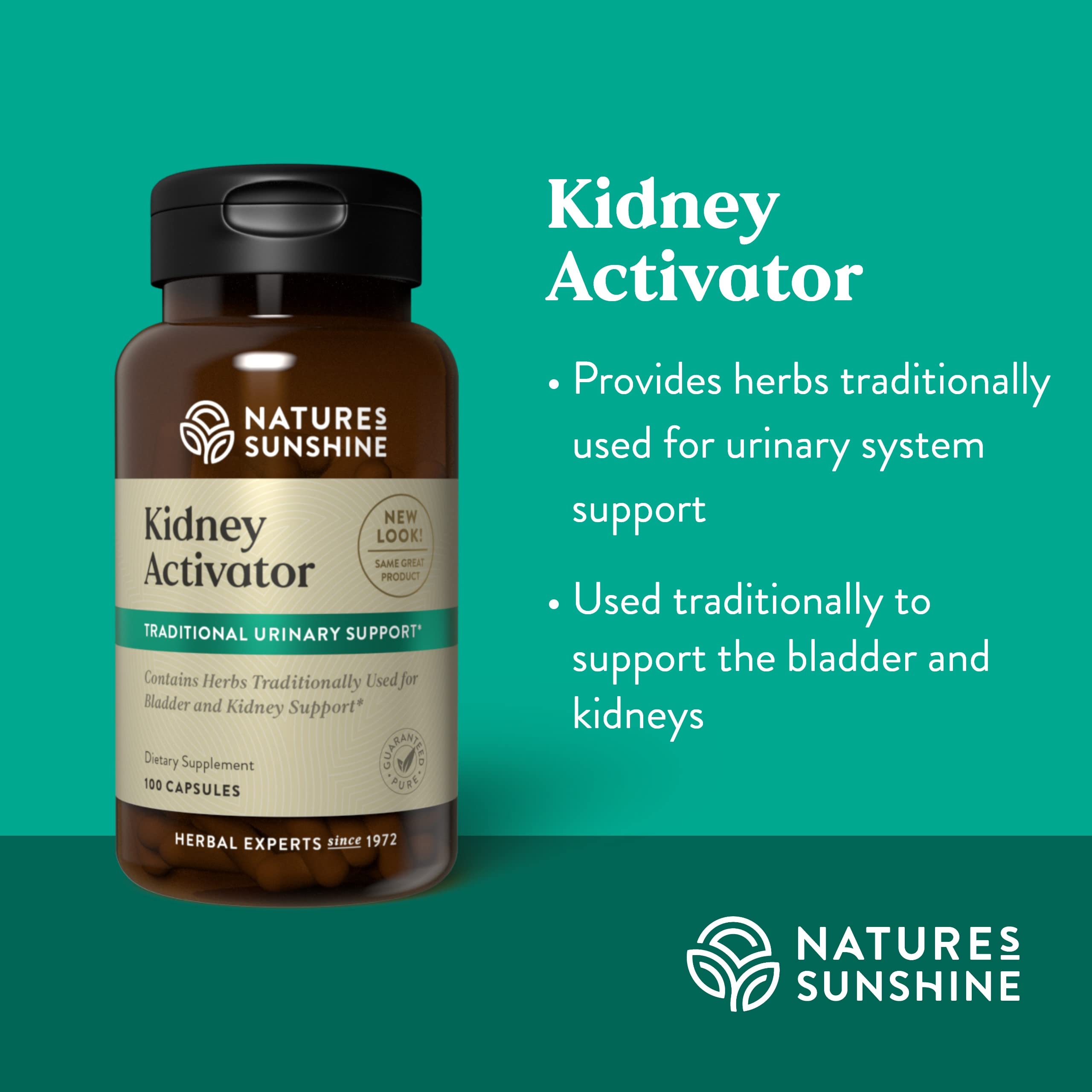Nature's Sunshine Kidney Activator Capsules, 100 Capsules, Natural Kidney Supplement Contains