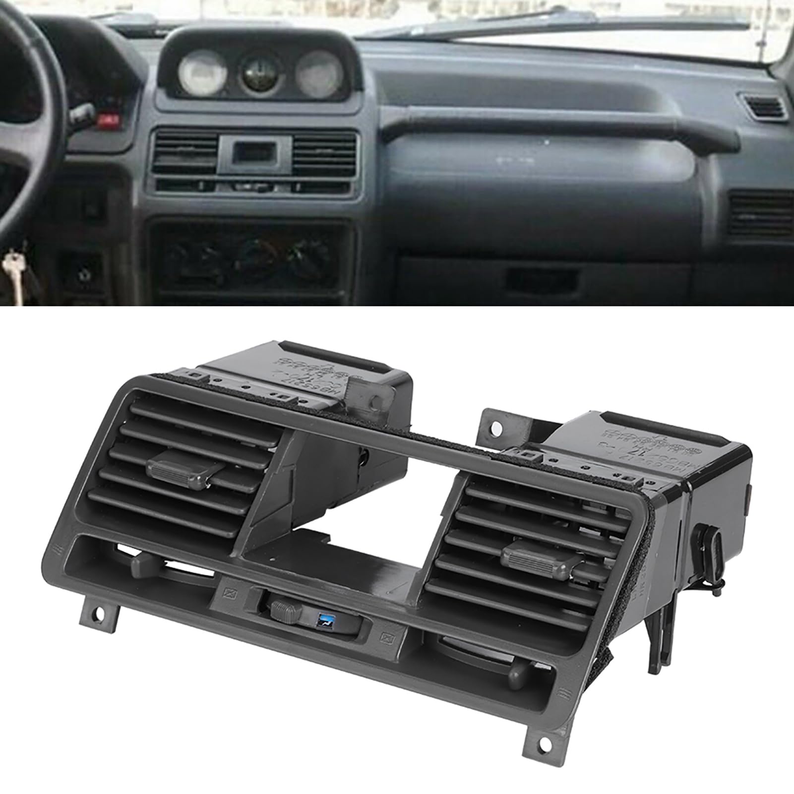 Rejilla De Ventilación De Salida De Aire Del Panel De Instrumentos, Rejilla De Salida De Ventilación De Tablero De ABS Negro Rejilla De Salida De Ventilación De Tablero Apto Para Pajero Montero Shogun