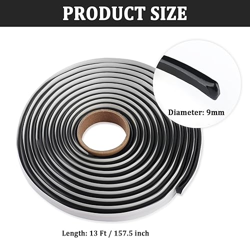 Miniatura 2 de OFBAND Cinta de butilo sellador de faros delanteros de automóvil de 13 pies, cinta selladora impermeable que evita ruido y fugas, accesorios