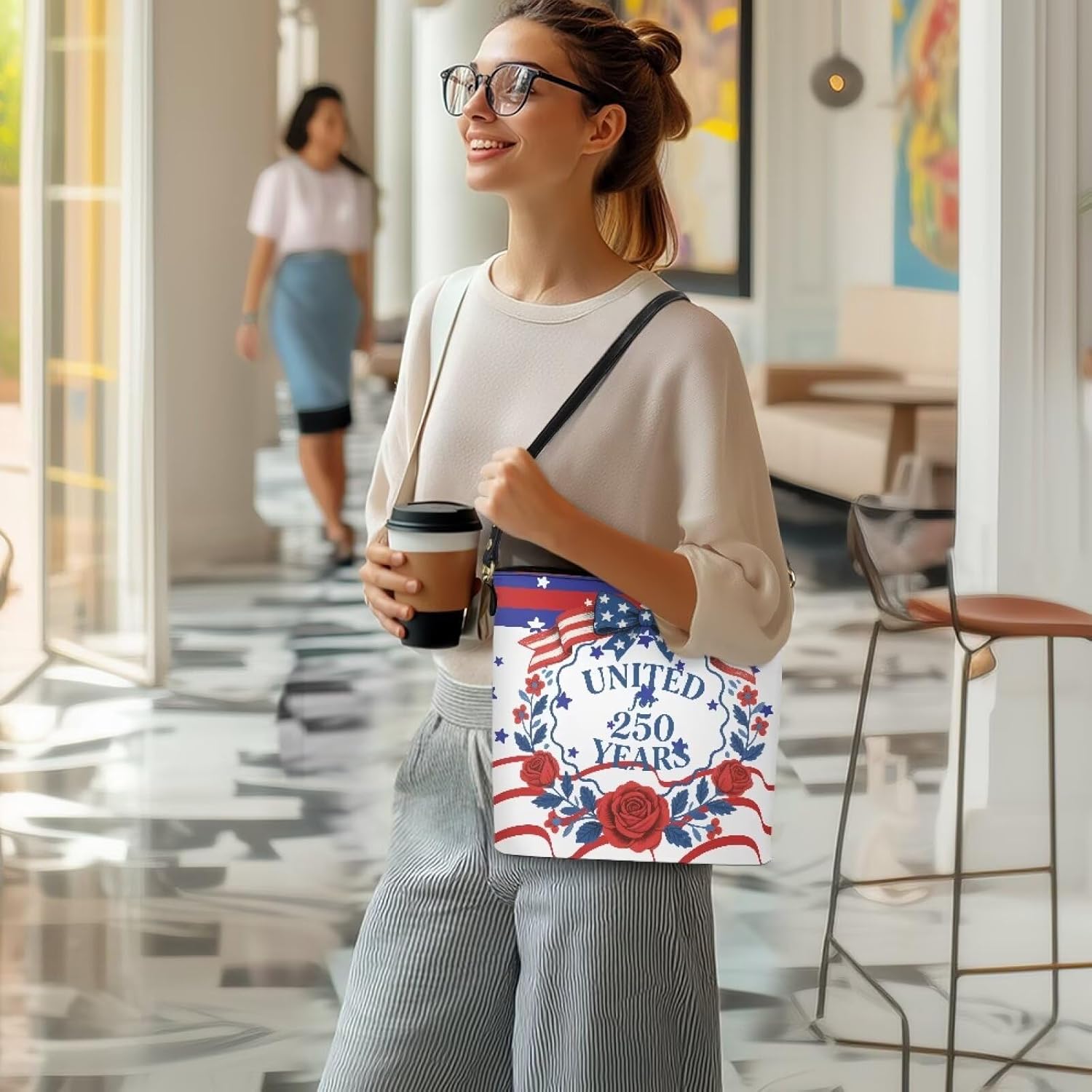 HUGS IDEA Boho Bags for Women Leather Handbag Shoulder Bucket Crossbody Purse - Image 2