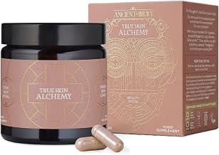 Ancient + Brave True Skin Alchemy | 60 Capsules (30 Day Supply) | Hyaluronic Acid & Ceramosides™, Vitamin C & Biotin | Hydrate, Protect & Defend the Skin from Within | Daily Skin Supplements