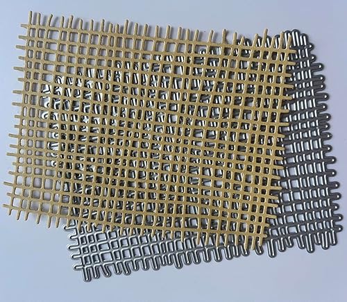MALISTLN 4.37X5.63IN Textura de arpillera tejida Corte de Metal Troqueles Rejilla de papel de grabación en relieve Plantilla para hacer tarjetas