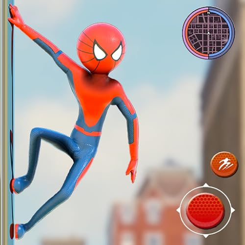 stickman voador super-herói corda herói crime cidade campo de batalha: jogos de sobrevivência de sti
