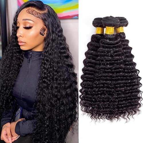 Manojos de cabello humano virgen brasileño 10A, de 18, 18, 18, 18 pulgadas, mechones rizados, húmedos y ondulados, extensiones de cabello humano