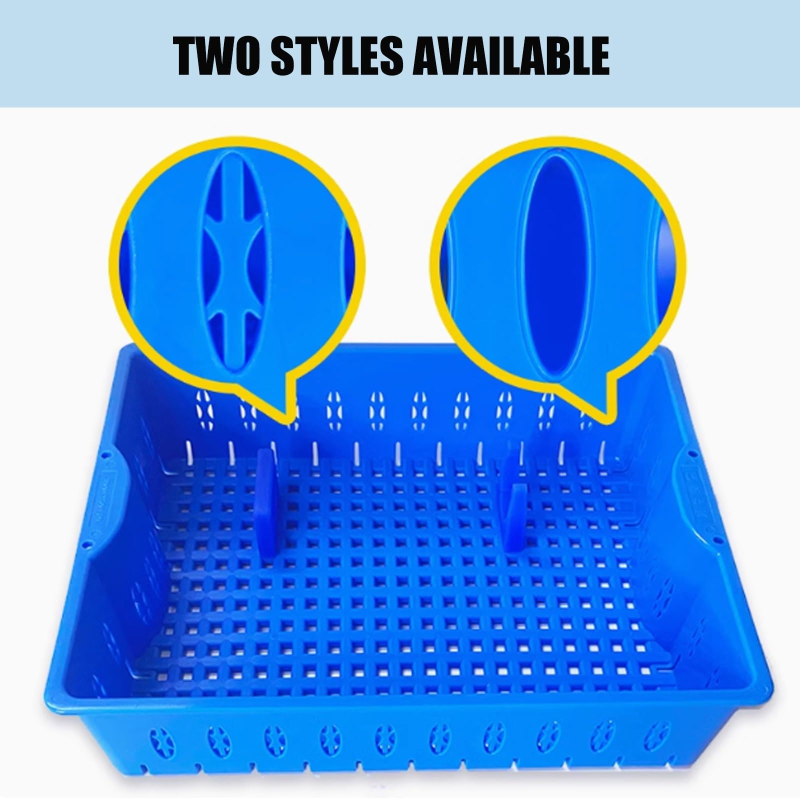 Vassoi per strumenti di sterilizzazione, resina multiuso resistente alle alte temperature per ospedali e laboratori, stampaggio monopezzo, 48 x 25 x 7 cm