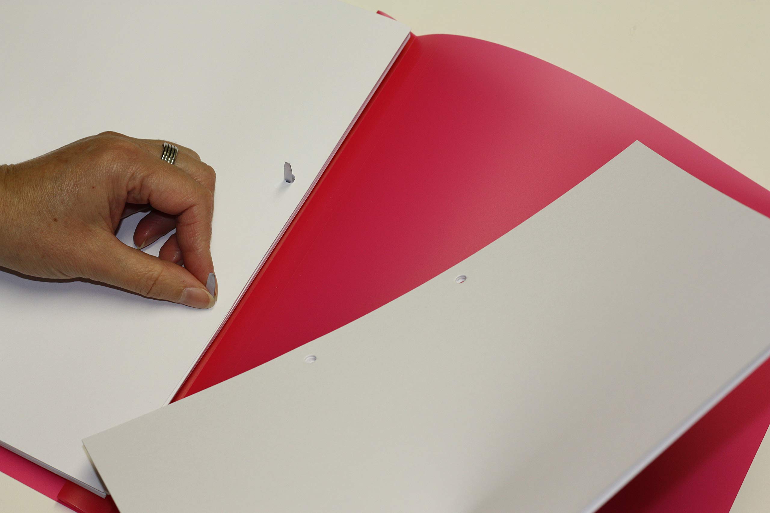 FLVG 21 A4 Schnellhefter aus Kunstoff,PVC-frei in verschiedenen Farben von Onkel Schwerdt,von hinten abheftbar