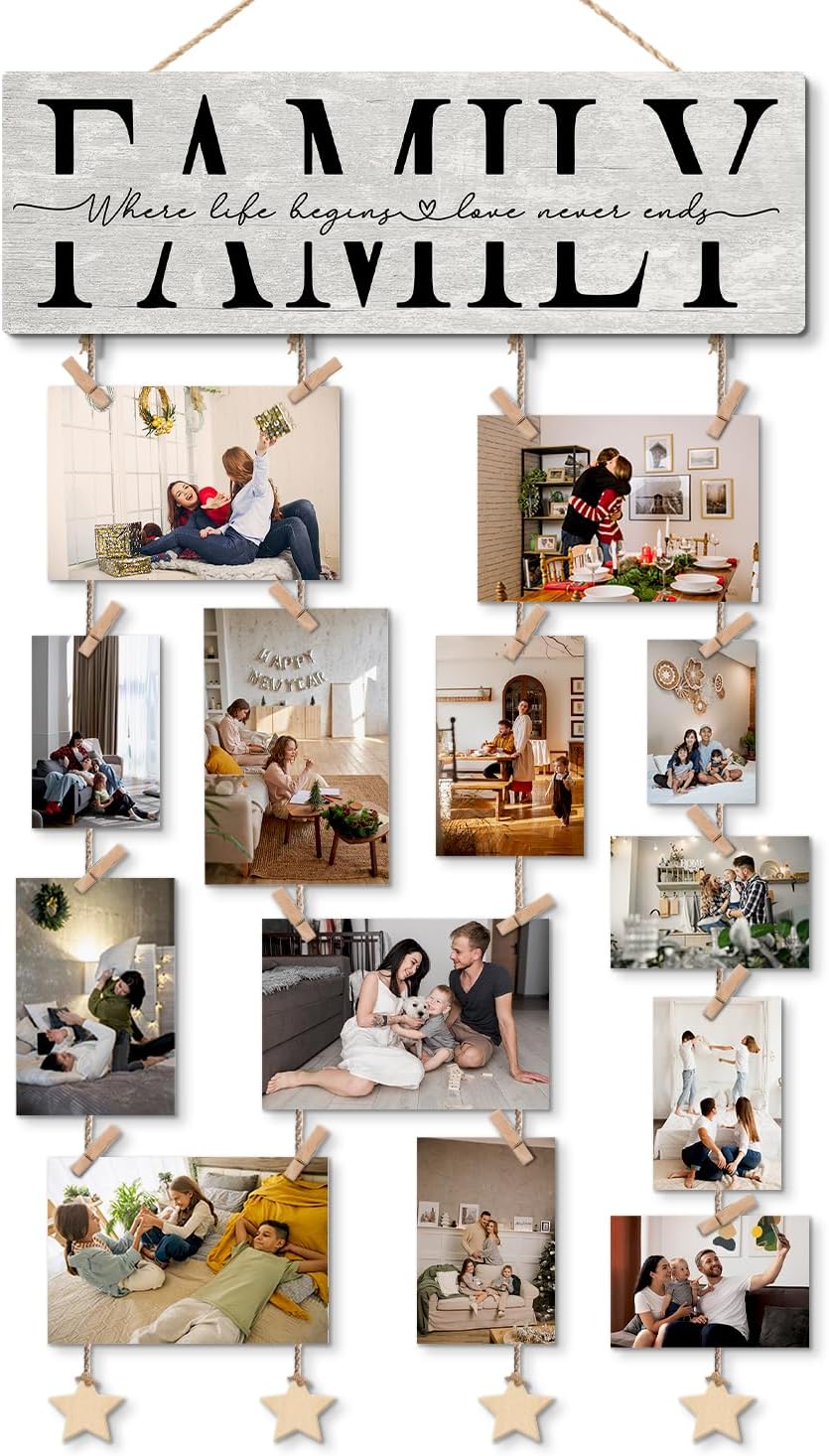 Amazon.com - NaZaUK Family Picture Frames Collage Photo Hanging Display ...